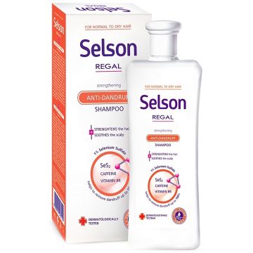 Regal Selson Заздравяващ шампоан против пърхот за нормална към суха коса 200 мл