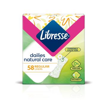 Libresse Natural Care Regular Ежедневни дамски превръзки х 58 бр.