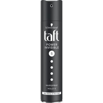 Taft Invisible Power Лак за коса с действие в три степени за мега силна фиксация 250 мл