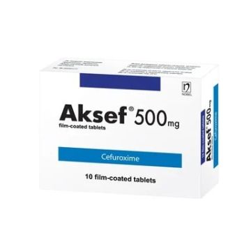 Аксеф 500 мг х 10 таблетки Nobel Pharma