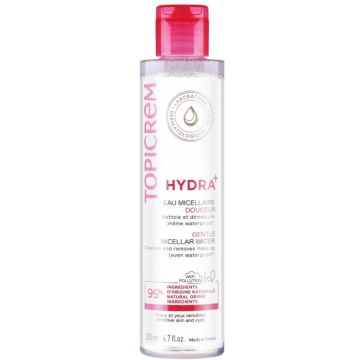 Topicrem Hydra+ Gentle Micellar Water Хидра+ почистващ мицеларен разтвор за чувствителна кожа 200 мл