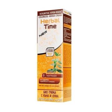 Herbal Time Безцветна крем-къна за коса Цвят 0 Неутрален 75 мл