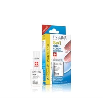 Eveline Cosmetics Total Action Балсам за нокти 8в1 12 мл