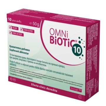 Omni Biotic 10 Пробиотик за баланс на чревната флора 5 гр 10 сашета
