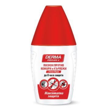 Derma Intensive+ Лосион против комари и кърлежи с Алое Вера за максимална защита 50 мл Rubella