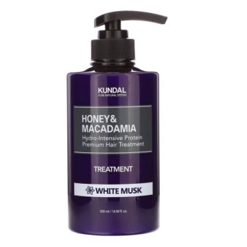 Kundal Honey & Macadamia Treatment White Musk Балсам с мед, макадамия и аромат бял мускус 500 мл