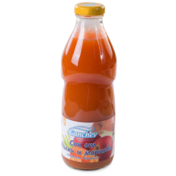 Ganchev Сок от ябълки и моркови 4М+ 750 мл