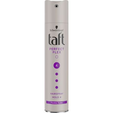 Taft Perfect Flex Лак за коса с еластин за ултра силна фиксация 250 мл