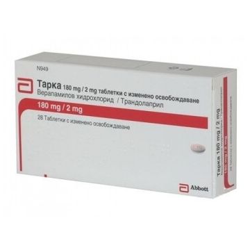 Тарка 180 мг/2 мг х 28 таблетки Mylan