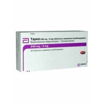Тарка 240 мг/4 мг х 28 таблетки Mylan