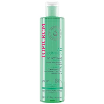 Topicrem AC Control Purifying Cleansing Gel Почистващ гел пенлив за мазна кожа и акне 200 мл
