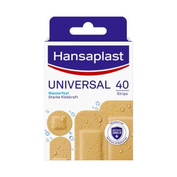 Hansaplast Universal Водоустойчиви пластири универсални х 40 броя