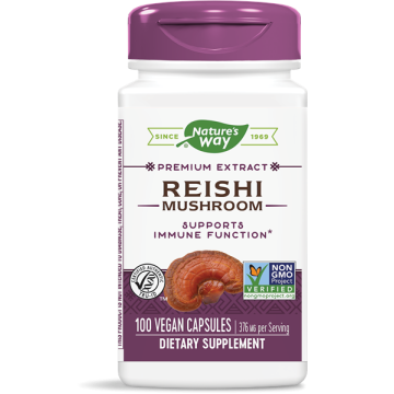 Nature's Way Reishi Рейши мощен адаптоген и имуностимулатор 190 мг х100 капсули