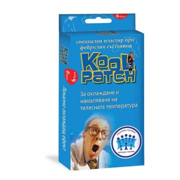 Kool Patch Mix Лепенка с гел срещу висока температура и главоболие за деца 0M+ 4см/10см 6 бр