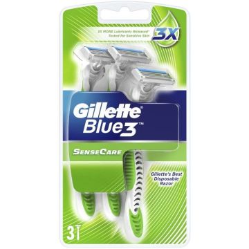 Gillette Blue 3 Sense Care Самобръсначка за еднократна употреба х3 бр