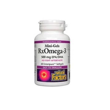 Natural Factors RxOmega-3 Омега-3 мини гел х 60 гел капсули