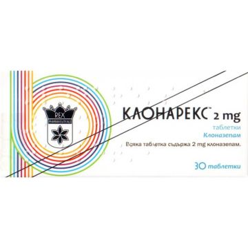 Клонарекс 2 мг х 30 таблетки Рекс Фарма