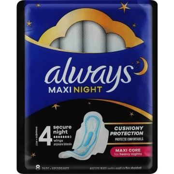 Always Maxi Night Дамски нощни превръзки x8 бр