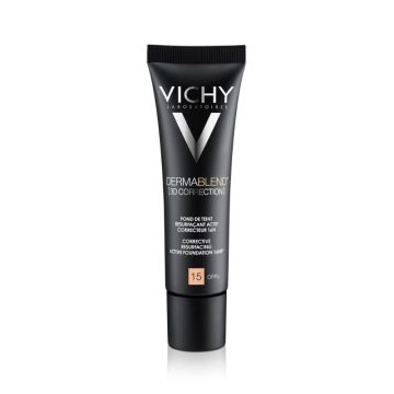 Vichy Dermablend 3D Коригиращ фон дьо тен за мазна кожа склонна към акне 15 опал SPF25 30 мл