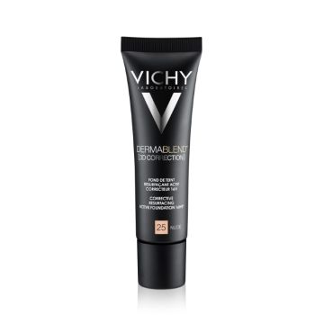Vichy Dermablend 3D Коригиращ фон дьо тен за мазна кожа склонна към акне 25 телесен SPF25 30 мл