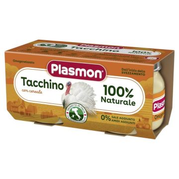 Plasmon Пюре от пуешко месо за деца 4М+ 80 гр 2 бр
