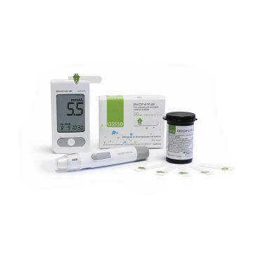 Bionime GM550 Глюкомер + GS550 Тест ленти за измерване на кръвната захар 50 броя Комплект 