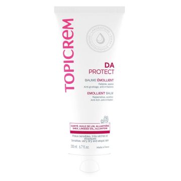 Topicrem DA Protect Emollient Balm Хидратираща емулсия за лице и тяло за много суха кожа склонна към атопия 200 мл