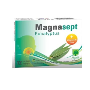 Magnasept Eucalyptus При гърлобол и запушен нос х 12 пастила Magnalabs