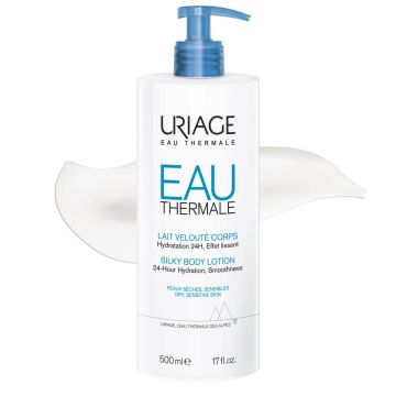 Uriage Eau Thermale Лосион за тяло за 24-часова хидратация за суха и чувствителна кожа 500 мл