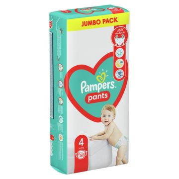 Пелени - гащички Pampers Pants Размер 4 Maxi 52 бр