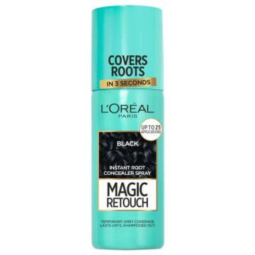 L’Oreal Magic Retouch Спрей за прикриване на бели корени 1 Black 75 мл