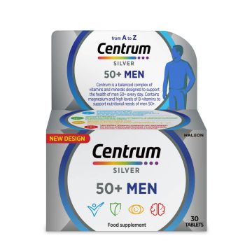 Centrum Silver Men 50+ A-Z Силвър Витамини и минерали за мъже х 30 таблетки Pfizer 