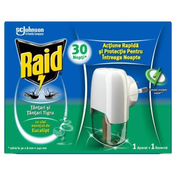 Raid Изпарител с пълнител против комари с евкалипт 21 мл