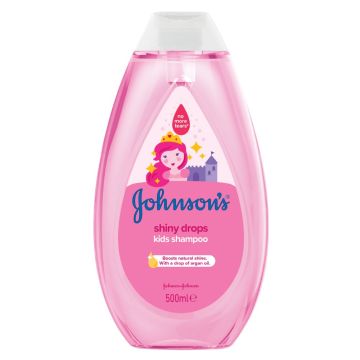 Johnson’s Shiny Drops Детски шампоан за блясък 500 мл 