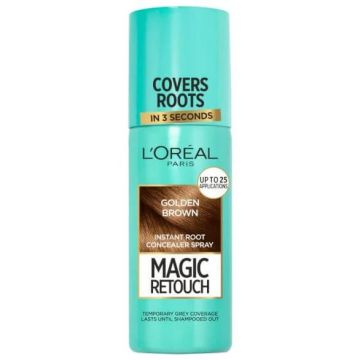 L’Oreal Magic Retouch Спрей за прикриване на бели корени 10 Golden Brown 75 мл