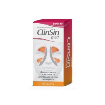 NaturProdukt ClinSin med Junior Сашета за изплакване на носа и синусите х 30 бр