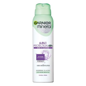 Garnier Mineral Protection 6 Floral Fresh Дезодорант против изпотяване за жени 150 мл