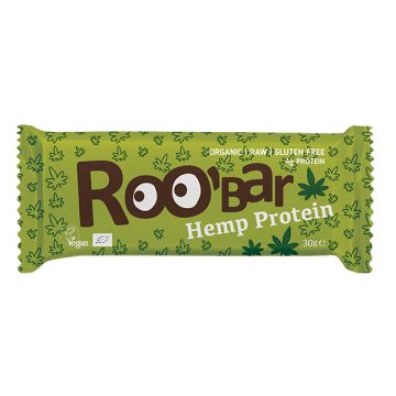 ROO’BAR Био суров бар с конопен протеин и чиа 30 гр