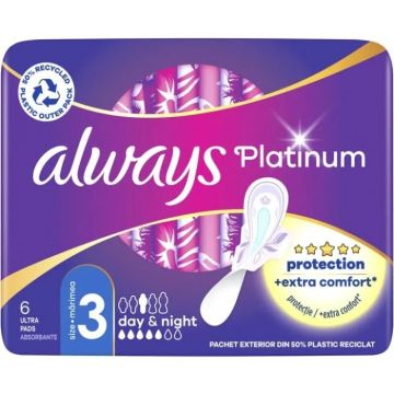 Always Platinum Day&Night дамски превръзки x6 бр