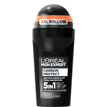 L’Oreal Men Expert Carbon Protect 5in1 Део рол-он против изпотяване за мъже 50 мл