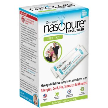 Nasopure Refill Kit Сашета за носни промивки 40 бр Dr. Hanas