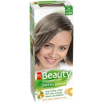 MM Beauty Phyto Colour Трайна фито боя за коса, М24 Светъл графит