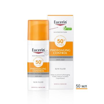 Eucerin Sun Photoaging Control Слънцезащитен флуид за лице SPF50 50 мл