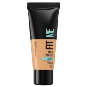 Maybelline Fit Me Матиращ фон дьо тен за нормална до мазна кожа 250 Sun Beige