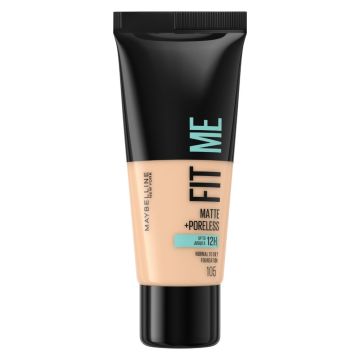 Maybelline Fit Me Матиращ фон дьо тен за нормална до мазна кожа 105 Natural Ivory