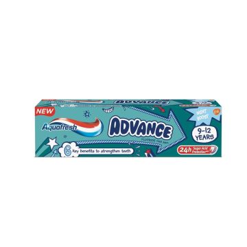 Aquafresh Advance Детска паста за зъби 9-12 г 75 мл