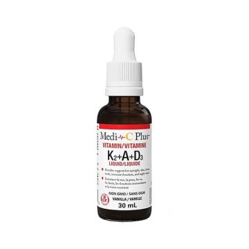 Natural Factors Vitamin/Vitamine K2+A+ D3 поддържа зрението, кожата, костите и зъбите 30 мл