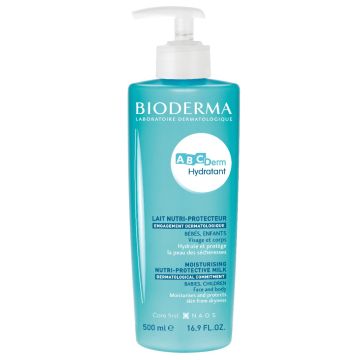 Bioderma ABC Derm Хидратиращо мляко за лице и тяло 500 мл