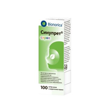 Bionorica Синупрет Сироп за възпалени синуси 100 мл