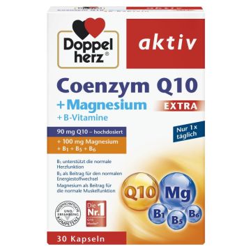 Doppelherz Допелхерц актив Коензим Q 10 + Магнезий EXTRA х 30 капсули